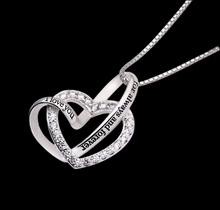 Load image into Gallery viewer, "I Love You for Always & Forever" White Crystal Pavé Necklace