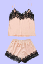 Load image into Gallery viewer, Chic Satin Lace Sleepwear Set