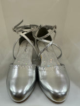 Load image into Gallery viewer, Sequin Trim Strappy Kitten Shoes