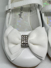 Load image into Gallery viewer, Elegant 3D Organza and Rhinestone Bow Ballerina Shoe