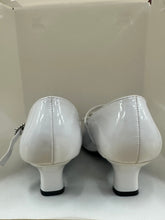 Load image into Gallery viewer, Bow & Rhinestone Peep-Toe Kitten Shoes