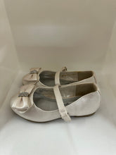 Load image into Gallery viewer, Pearlescent Bow & Crystal Ballerina Shoes