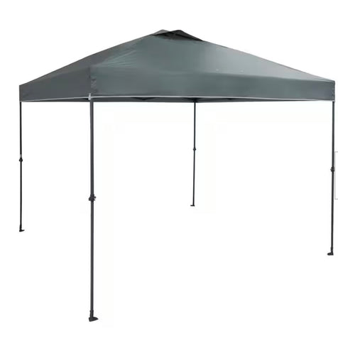 10 ft. x 10 ft. Grey Instant Canopy Pop Up Tent