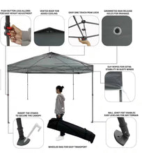 Load image into Gallery viewer, 10 ft. x 10 ft. Grey Instant Canopy Pop-Up Tent