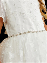 Load image into Gallery viewer, 3D Floral Short Sleeve Dress