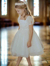 Load image into Gallery viewer, Flower Embroidered Lace Midi