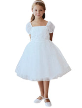 Load image into Gallery viewer, Flower Embroidered Lace Midi