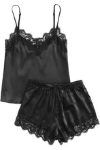 Load image into Gallery viewer, Satin Lace Sleepwear Set