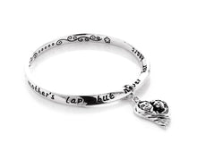 Load image into Gallery viewer, Mother and Child Sculptured Charm Bangle