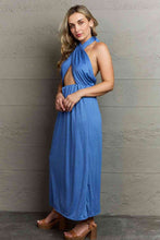 Load image into Gallery viewer, Halter Neck Maxi Dress