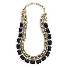 Load image into Gallery viewer, Jet Octagon Convertible Necklace