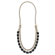 Load image into Gallery viewer, Jet Octagon Convertible Necklace