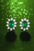 Load image into Gallery viewer, 1 Carat Lab-Grown Emerald Stud Earrings