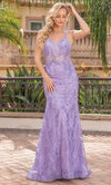 Dazzling Trumpet Gown in Lilac