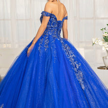 Load image into Gallery viewer, Embroider Embellished Sweetheart Glitter Mesh Ballgown