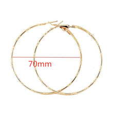 Load image into Gallery viewer, Large Smooth Circle Hoop Earrings