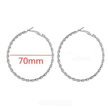 Load image into Gallery viewer, Large Smooth Circle Hoop Earrings
