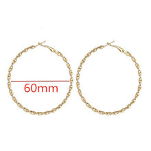 Load image into Gallery viewer, Large Smooth Circle Hoop Earrings