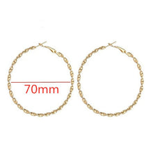 Load image into Gallery viewer, Large Smooth Circle Hoop Earrings