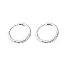 Load image into Gallery viewer, Large Smooth Circle Hoop Earrings