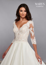 Load image into Gallery viewer, Shantung Lace Bridal Gown