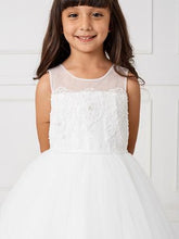 Load image into Gallery viewer, Illusion Neckline with Lace Hem Gown