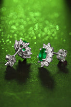 Load image into Gallery viewer, 1 Carat Lab-Grown Emerald Stud Earrings