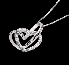 Load image into Gallery viewer, &quot;I Love You for Always &amp; Forever&quot; White Crystal Pavé Necklace
