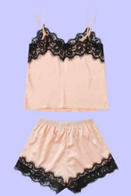 Load image into Gallery viewer, Chic Satin Lace Sleepwear Set
