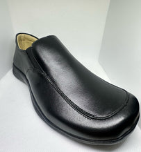 Load image into Gallery viewer, Square Stitch Tip Slip-On Leather Shoes
