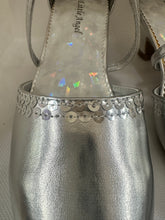 Load image into Gallery viewer, Sequin Trim Strappy Kitten Shoes
