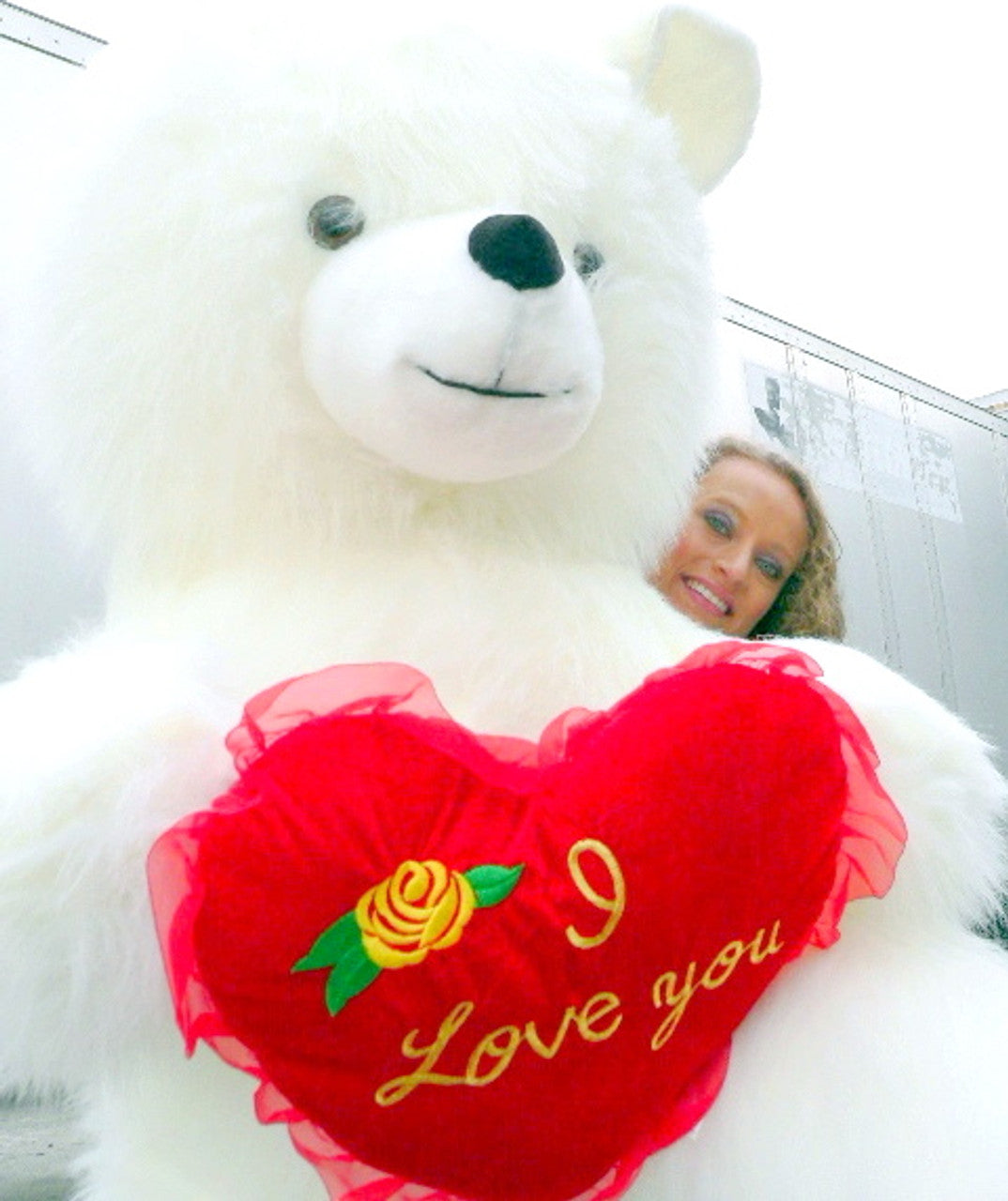 Giant teddy bear with heart online