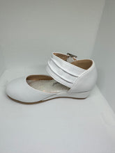 Load image into Gallery viewer, Pleated Ankle Strap with Crystal Buckle Wedge Shoes
