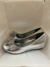 Load image into Gallery viewer, Organza &amp; Ribbon Bow with Sparkly Accent Wedge Shoes
