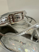 Load image into Gallery viewer, Sequin Trim Strappy Kitten Shoes
