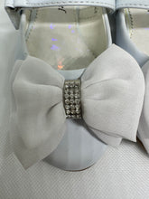 Load image into Gallery viewer, 3D Organza and Rhinestones Bow Ballerina Shoe
