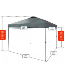 Load image into Gallery viewer, 10 ft. x 10 ft. Grey Instant Canopy Pop-Up Tent
