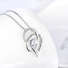 Load image into Gallery viewer, Mother&#39;s Day I Love You To The Moon &amp; Back Austrian Elements Necklace
