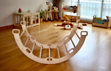 Load image into Gallery viewer, Large Montessori Climbing Arch/Rocker with Pillow Set
