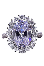 Load image into Gallery viewer, 8 Carat Oval Moissanite Ring
