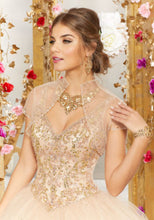 Load image into Gallery viewer, Rhinestone + Crystal Ballgown
