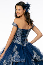 Load image into Gallery viewer, Glitter Embellished Bodice Layered Mesh Skirt Dress
