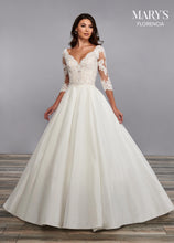 Load image into Gallery viewer, Shantung Lace Bridal Gown
