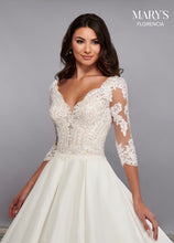 Load image into Gallery viewer, Shantung Lace Bridal Gown
